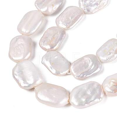 Natural Baroque Pearl Keshi Pearl Beads Strands PEAR-S020-D15-1