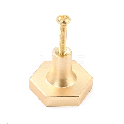 Hexagon with Marble Pattern Brass Box Handles & Knobs DIY-P054-C06-1