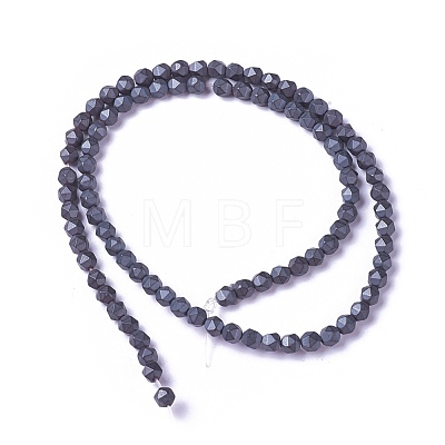 Electroplate Non-magnetic Synthetic Hematite Beads Strands G-E522-A01-F-1