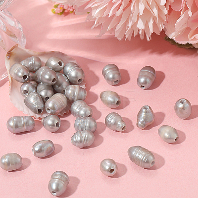 50Pcs Large Hole Pearl Beads PEAR-LT0001-09B-1