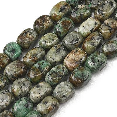Natural African Turquoise(Jasper) Beads Strands G-P623-A04-01-1