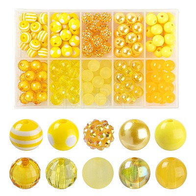 160Pcs Jelly Beads Kit for DIY Jewelry Making SACR-LS0001-02G-1