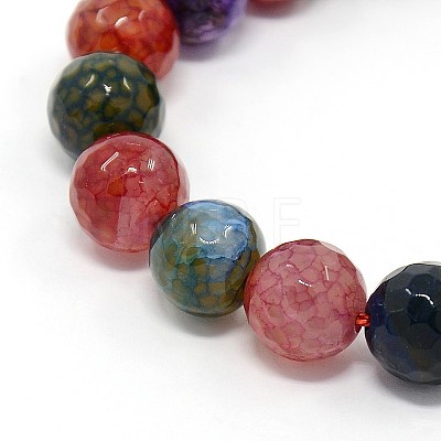 Natural Agate Beads Strands G-O016-10mm-03-1