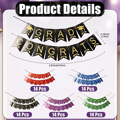 Congrats Grad Paper Hanging Banner TH-FZCC84D-01B-01-1