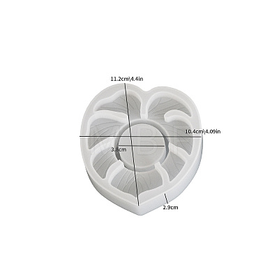 DIY Leaf Shape Food Grade Silicone Candle Holder Molds DIY-F160-07-1