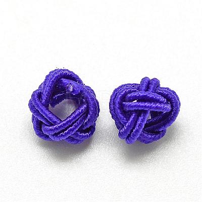 Handmade Braided Nylon Thread Rings NWIR-Q007-16-1