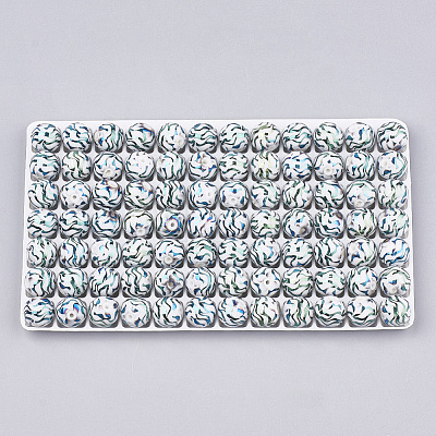 Electroplate Glass Beads EGLA-T009-13E-B-1