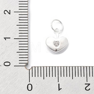 925 Sterling Silver Cubic Zirconia Pendants STER-Q001-03S-01-1