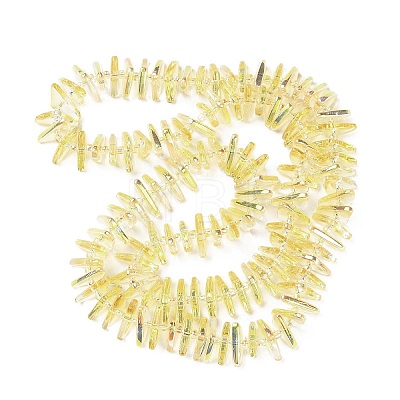 Electroplate Glass Beads Strands GLAA-K061-04A-HP01-1