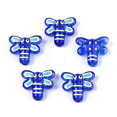 Handmade Lampwork Enamel Beads LAMP-T023-26C-1