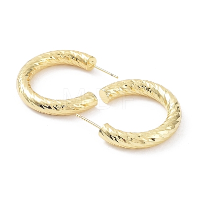 Rack Plating Brass Round Stud Earrings EJEW-B027-18G-1