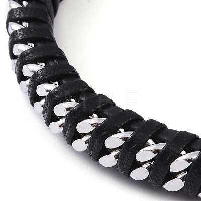 Leather Cord Bracelets BJEW-A009-04P-1