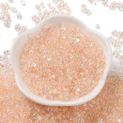 AB Color Plated Glass Seed Beads SEED-L011-06B-08-1