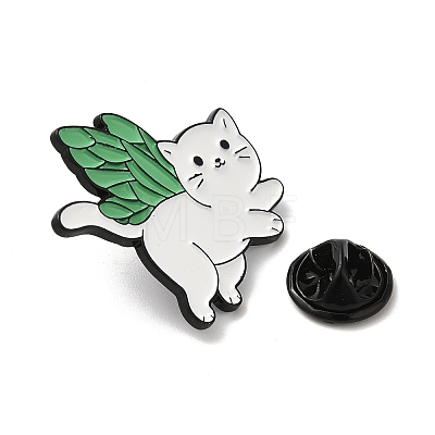 Cat with Butterfly Wing Enamel Pins JEWB-K018-04B-EB-1