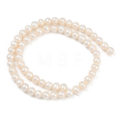 Natural Cultured Freshwater Pearl Beads Strands PEAR-I007-07Y-02A-1