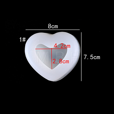 DIY Heart Shape Decoration Food Grade Silicone Molds SIMO-PW0001-025B-1