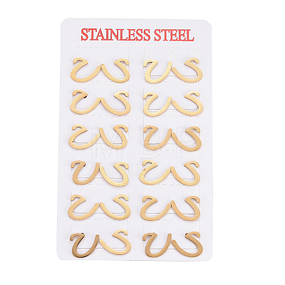 304 Stainless Steel Stud Earrings EJEW-E241-06U-1