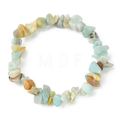 5Pcs 5 Style Natural Mixed Gemstone Chips Beaded Stretch Bracelets Set for Women BJEW-FZ00007-1