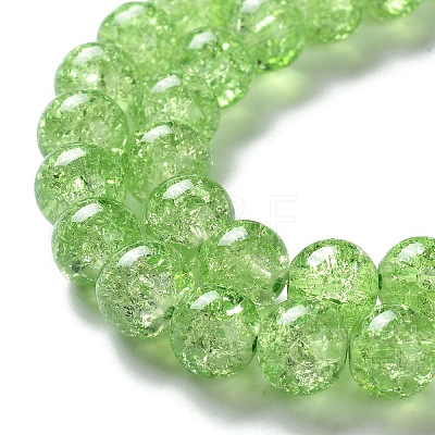 Crackle Glass Beads Strands X-CCG-Q001-10mm-11-1