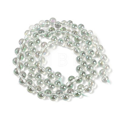 Electroplate Glass Beads Strands GLAA-Q105-01A-1