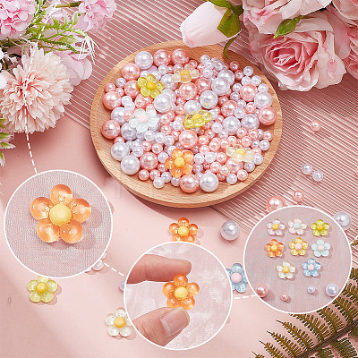 16Pcs Translucent Resin Cabochons RESI-SP0001-66-1