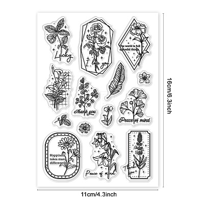 Custom PVC Plastic Clear Stamps DIY-WH0618-0067-1