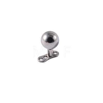 Stainless Steel Round Ball Dermal Anchor Base/Top for Women Men WGB1D88-47-1