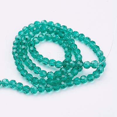 Eco-Friendly Glass Round Beads Strands EGLA-J042-4mm-M02-1