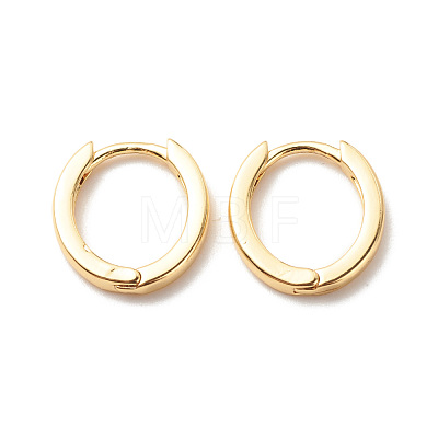 Brass Hinged Hoop Earrings for Women EJEW-G306-03G-1