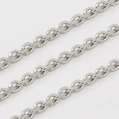 304 Stainless Steel Cable Chains CHS-K002-04-1mm-1