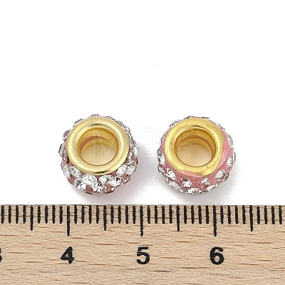 Alloy Rhinestone Clay Pave Beads ALRI-D300-04G-01-1