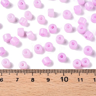 Opaque Baking Paint Glass Seed Beads SEED-T008-02S-1