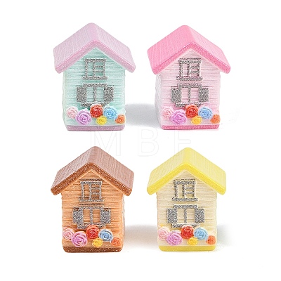 Opaque Resin Cabochons CRES-D329-04-1