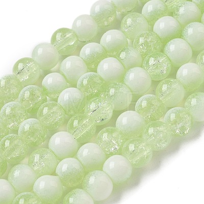 Crackle Glass Beads X1-GLAA-U001-6mm-09-1
