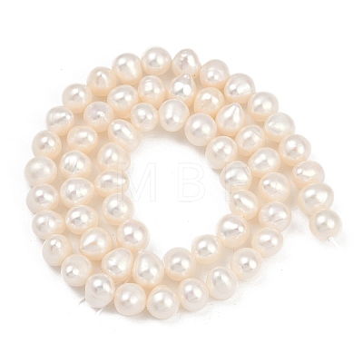 Natural Cultured Freshwater Pearl Beads Strands PEAR-I007-07Y-01A-1