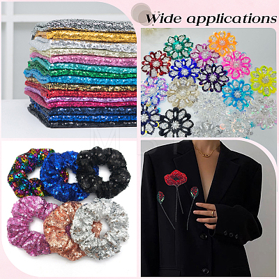 6000Pcs Plastic Paillette Beads PVC-PA0001-01B-1