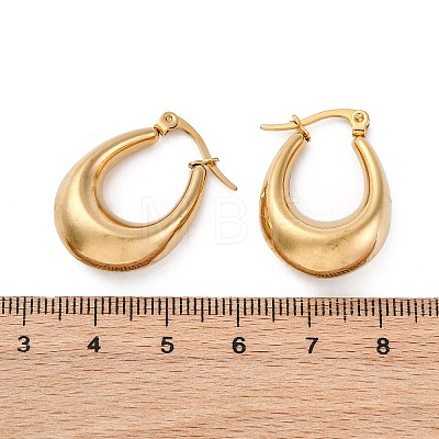 Ion Plating(IP) 304 Stainless Steel Hoop Earrings X-EJEW-A059-03G-1
