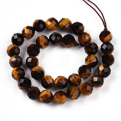 Natural Tiger Eye Beads Strands G-S345-6mm-22-1