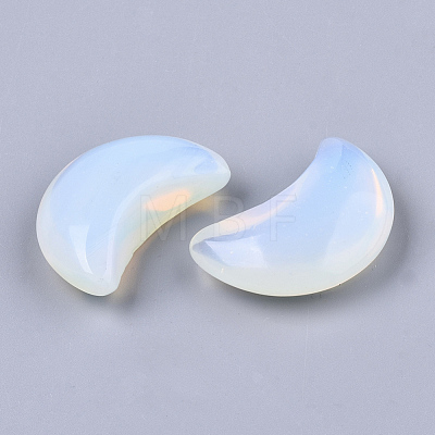 Moon Shape Opalite Healing Crystal Pocket Palm Stones X-G-T132-001K-1