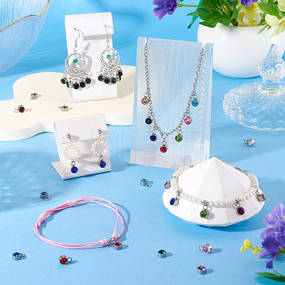 10Pcs Glass Rhinestone Charms STAS-TA0003-26G-1