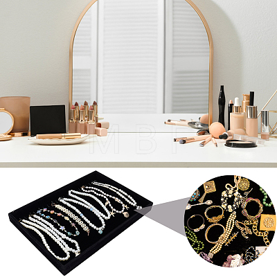 Velvet Necklace Display Organizer Trays NDIS-WH20007-02B-1