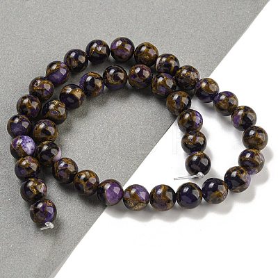 Synthetic Gold Clinquant Stone Beads Strands G-P549-A01-02E-1