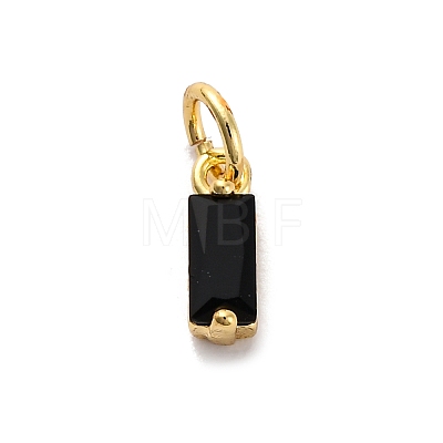 Brass Pave Cubic Zirconia Charms KK-F894-13G-02-1