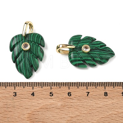 Synthetic Malachite Pendants X-GG-CBA105B-01B-G-1