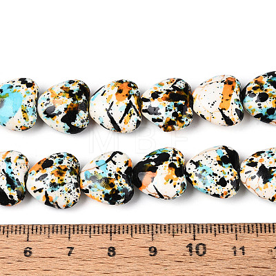 Spray Painted Synthetic Turquoise Beads Strands G-N352-28A-05-1