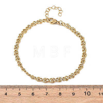 304 Stainless Steel Chain Bracelets BJEW-P376-03G-1