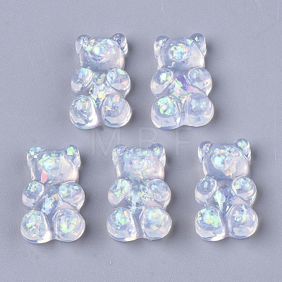 Transparent Epoxy Resin Cabochons CRES-N025-04-1