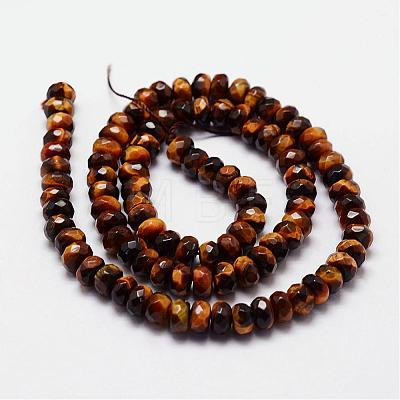 Natural Tiger Eye Beads Strands G-N0179-03-6x4mm-1