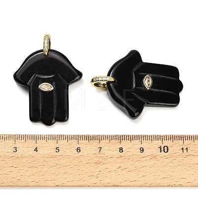 Natural Obsidian Carved Pendants GG-CBA4625-03G-03-1