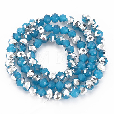 Electroplate Glass Beads Strands EGLA-A034-J6mm-M08-1